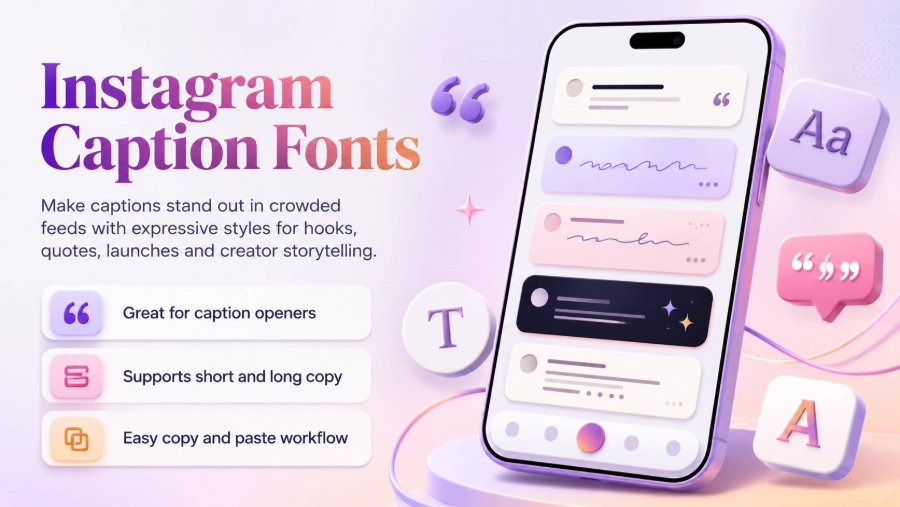 Social media caption planning