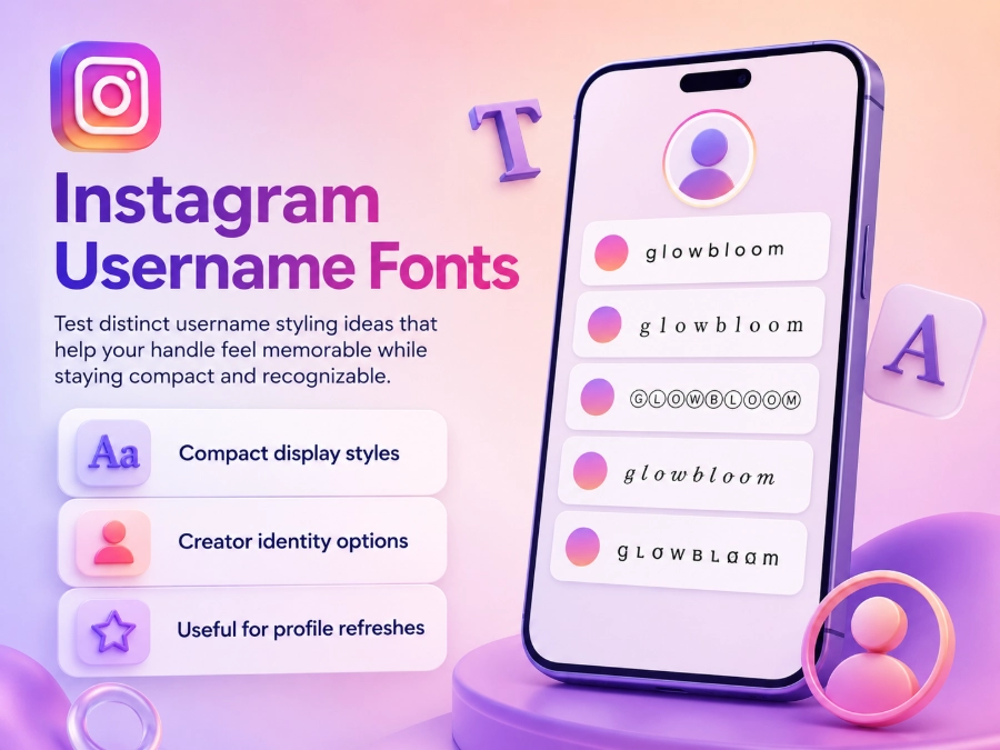 Mobile username design